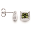 bastian inverun 10489 Ohrstecker mit Peridott Silber 925/-