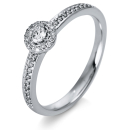 DiamondGroup Brillant Ring 1Q214W454-1 Wei&szlig;gold...