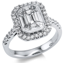 DiamondGroup Diamant Ring 1V919W854-4 Weißgold...