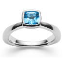 bastian inverun 27621 Damenring Blue Topas Silber 925/-...