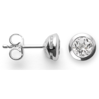 bastian inverun 42021 Ohrstecker weißer Topas Silber 925/- EAN 4260699798787