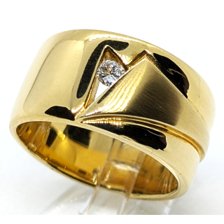 Brillantring 750/- Brillant 0,09ct  tw/vsi Art.. 10-18-395-3g