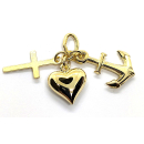 Kettenanhänger Glaube-Liebe-Hoffnung 585/- (14Kt.)...